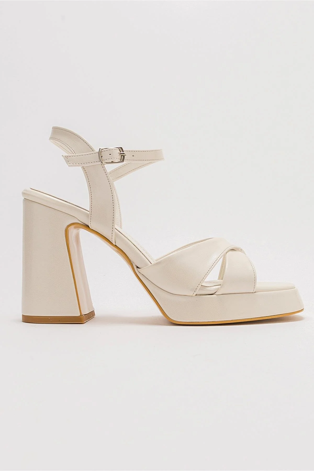 Yvonne - Ivory Platform Sandals - Image 7
