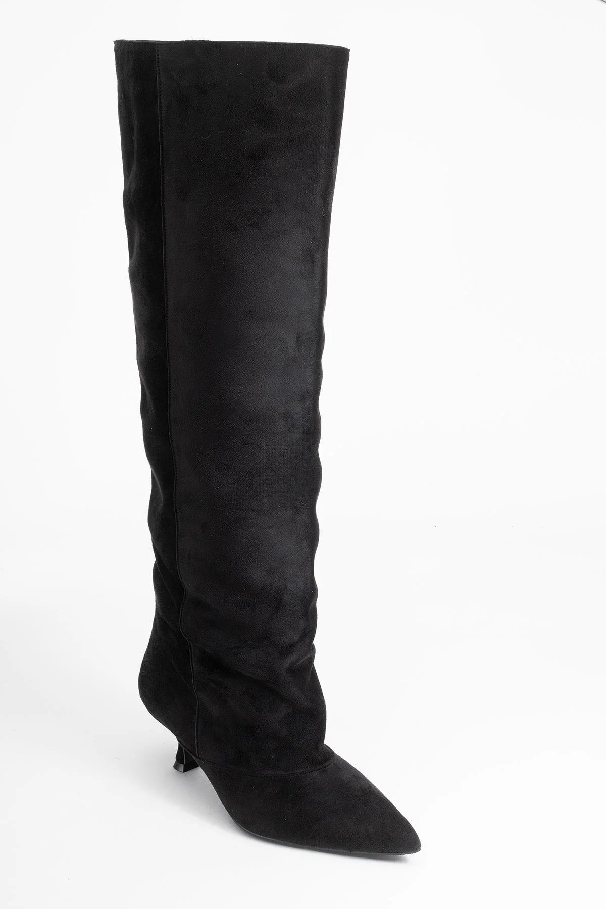 Zach - Black Slim Heel Over-The-Knee Boot (Women) - Image 3