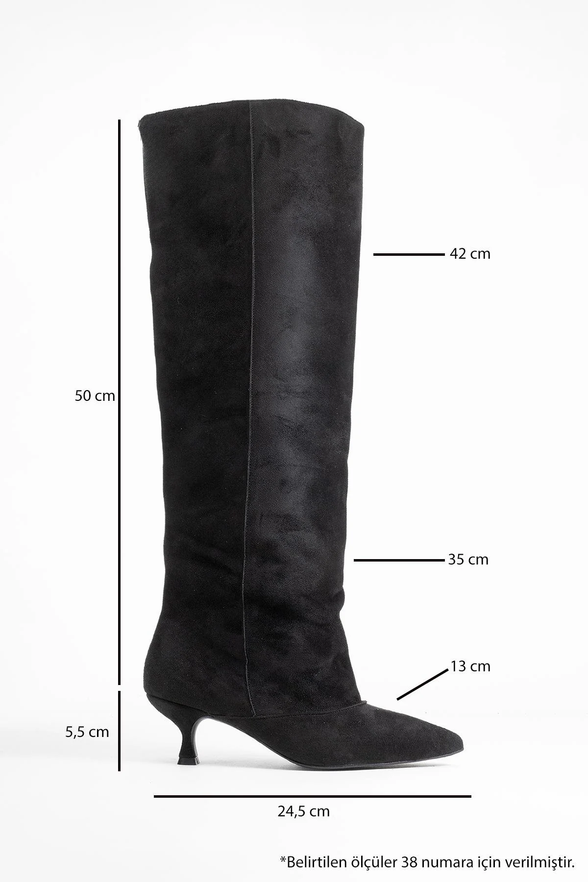 Zach - Black Slim Heel Over-The-Knee Boot (Women) - Image 6