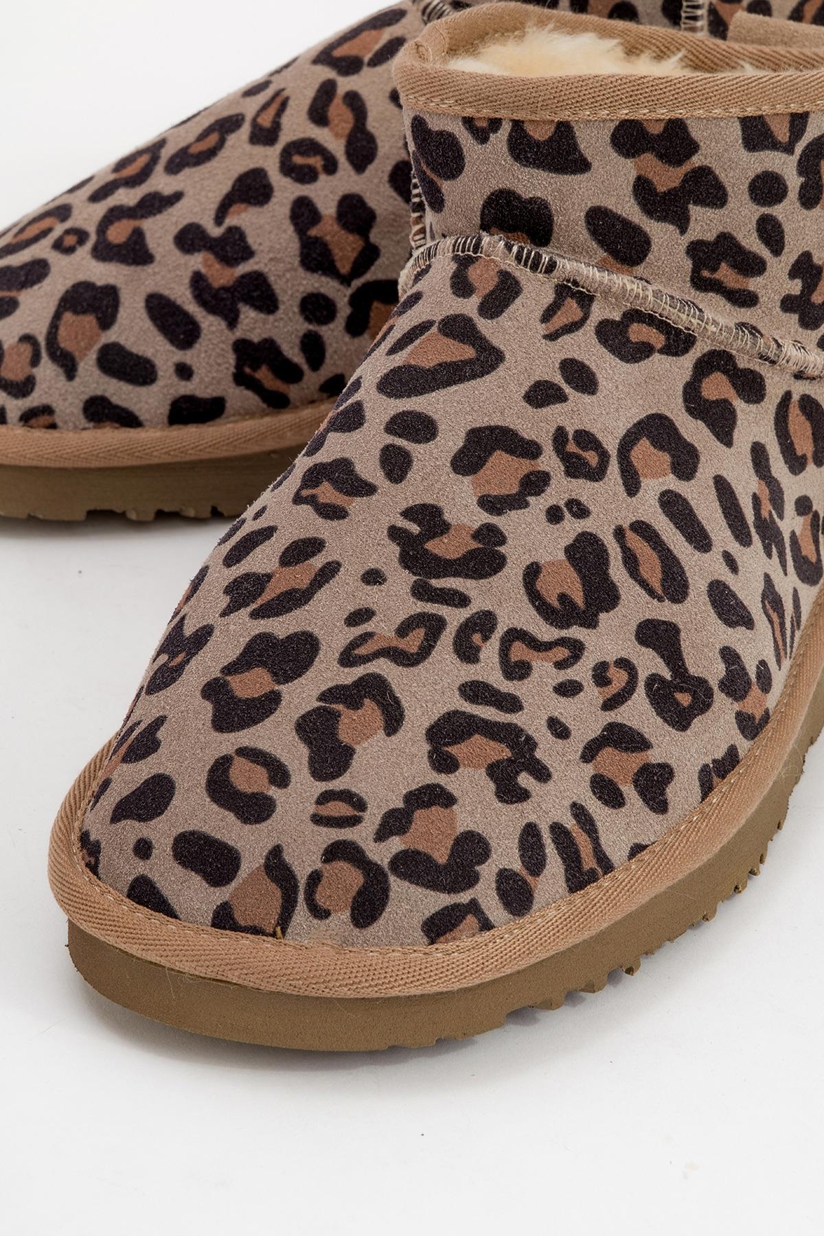 ZAZ Beige Leopard Leather Boot (Women) - Image 3
