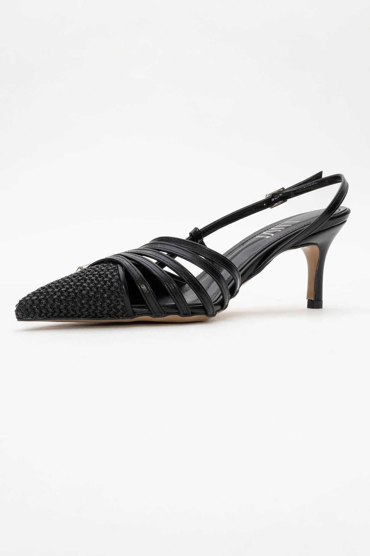 Zenith - Black Slingback Pointed Toe Heel (Women) - Image 4
