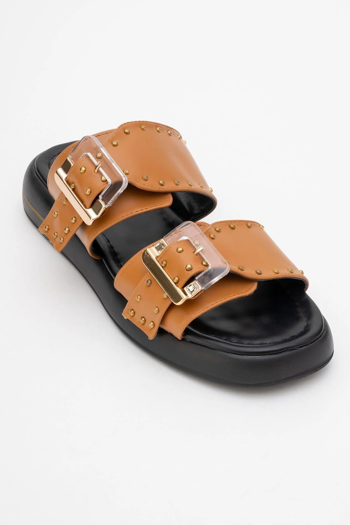 Zley Cognac Buckle Sandal (Women) - Image 4