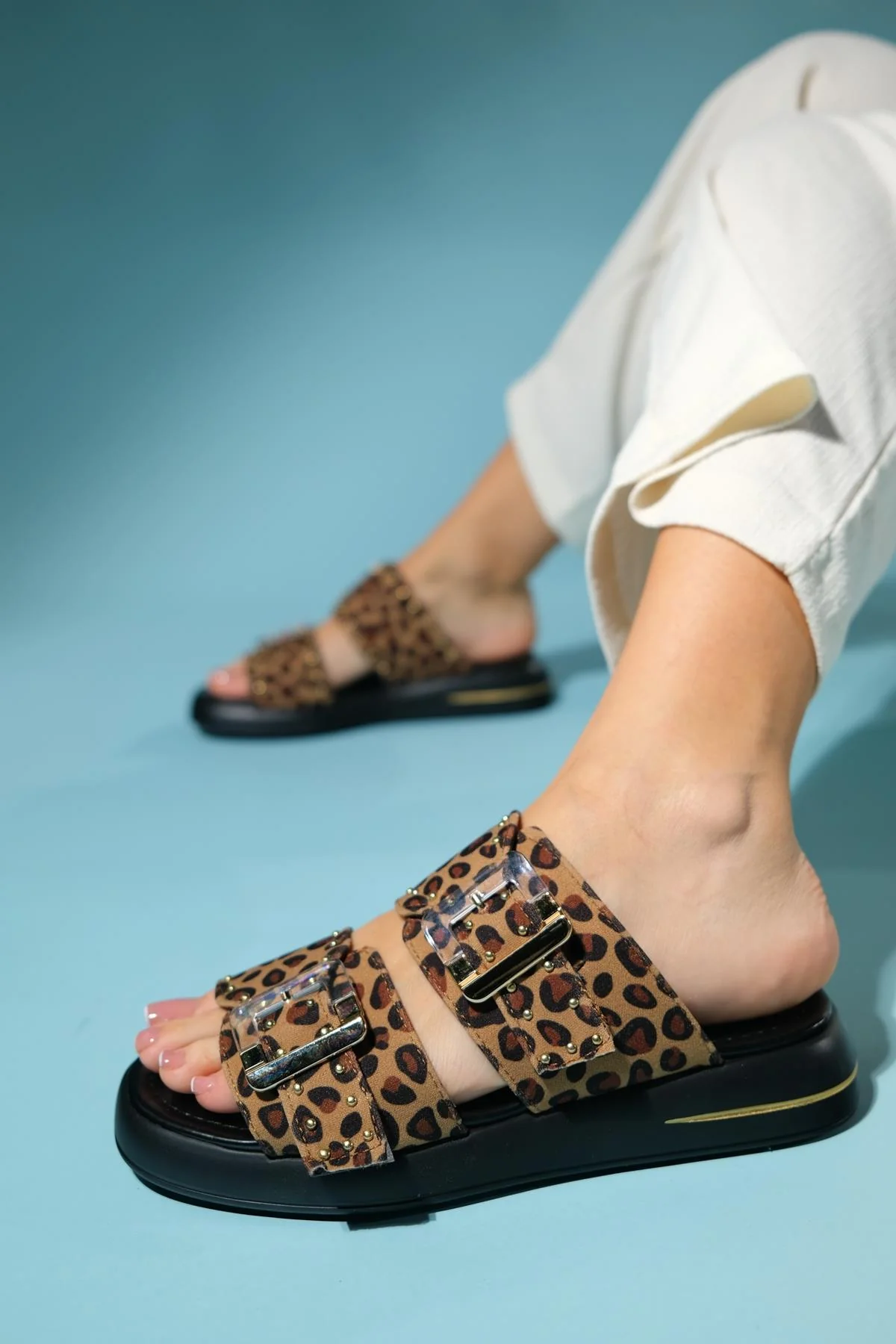 Zley Leopard Buckle Sandal (Women) - Image 5