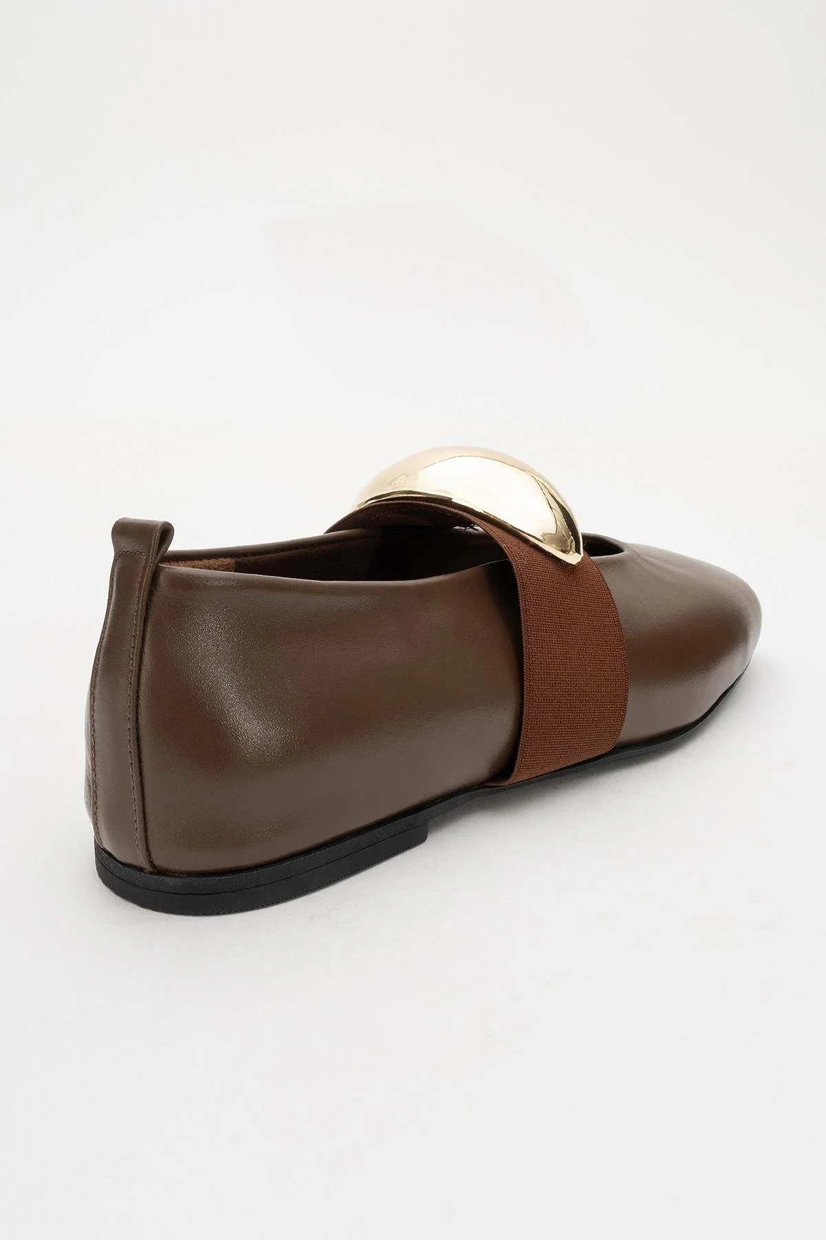 Zoey - Brown Leather Ballet Flats (Women) - Image 4