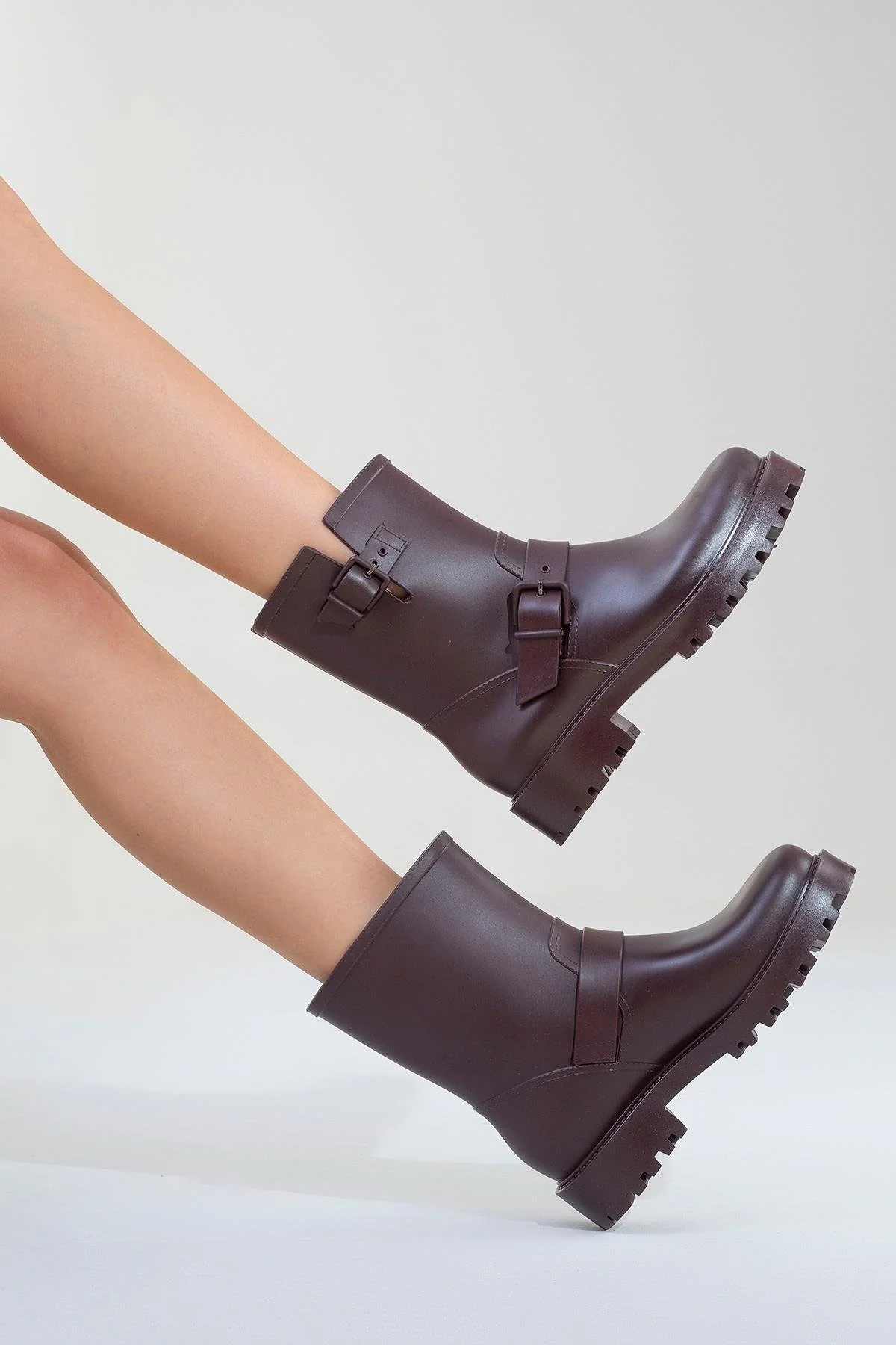 Zone - Burgundy Rain Boot (Women) - Image 6